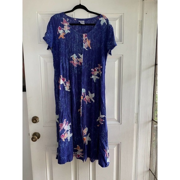 Under The Rainbow rusty fish shell size Small Blue - Picture 2 of 7